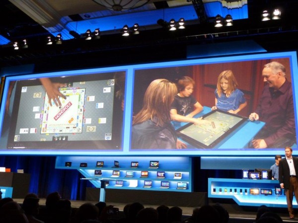 Demo de un partido familiar de Monopoly  en las nuevas Table PC (Lenovo)