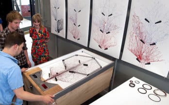 Un pinball que crea arte moderno