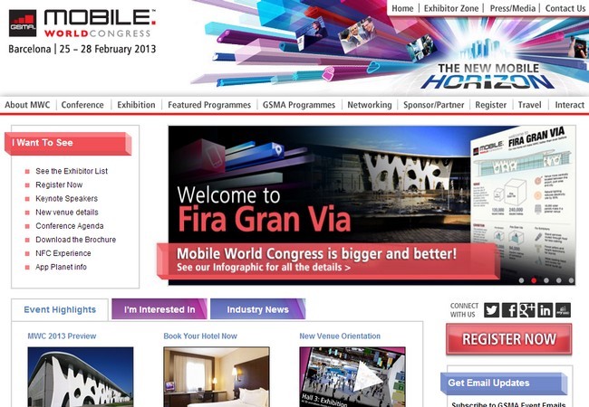 El Mobile World Congress contará con la presencia de 1500 expositores.