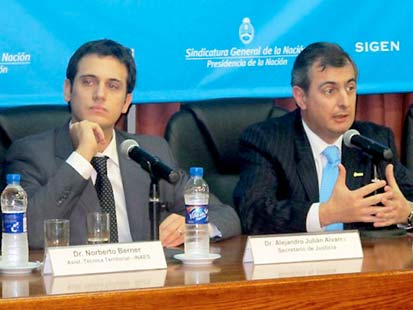 Norberto Carlos Berner (Izquierda) será el nuevo titular de la Secretaría de Comunicaciones