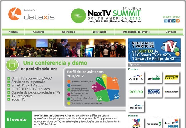 El evento contará con los principales exponentes de la TV paga como oradores.