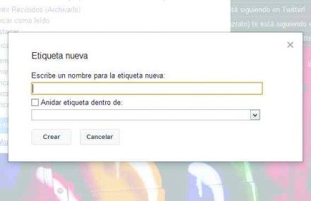 4) Marcamos la opción [Aplicar la etiqueta] y creamos una llamada [TwitterFollow]. Presionamos [Crear filtro], ¡y listo!