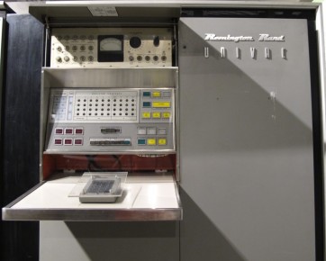 La "interfaz del usuario" de la UNIVAC.