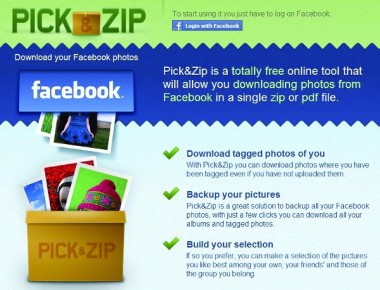 Pick&Zip nos permitirá descargar álbumes completos fácilmente en un archivo comprimido o PDF.