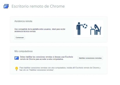 Es imprescindible para que el sistema funcione que los usuarios de la aplicación hayan iniciado sesión con su cuenta de Google en Chrome.