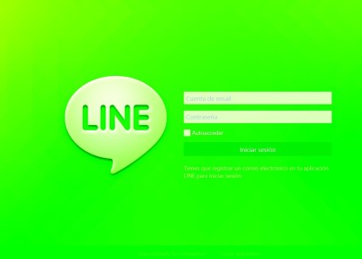 1) Para usar la versión Windows de Line debemos previamente habernos registrado desde el teléfono, y definido una dirección de mail. Ese mail, junto con nuestra clave de acceso de siempre, será lo que usaremos para identificarnos.