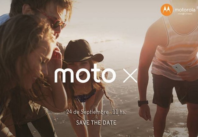 Así es la invitación a la presentación del Moto X.