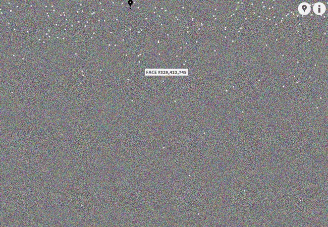 Así es la home del sitio, donde cada pixel corresponde a un usuario.