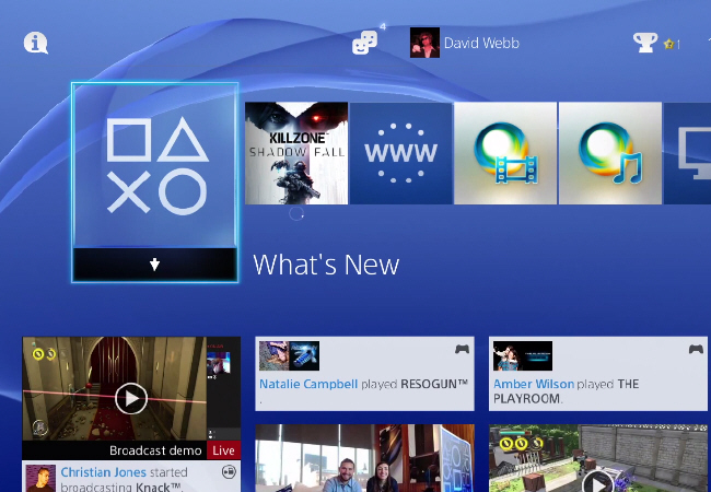 Sony demuestra las funciones del menú de la PlayStation 4 - RedUSERS