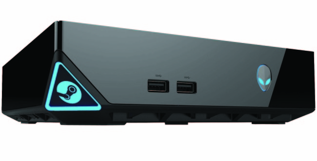 Aquí tenemos a la Steam Machine de Alienware. Vistosa, elegante y gamer.