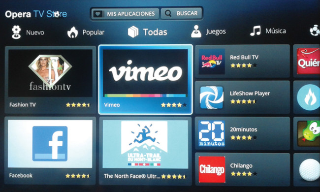 El equipo es capaz de correr las aplicaciones de la tienda del navegador Opera, aumentando exponencialmente su catálogo.