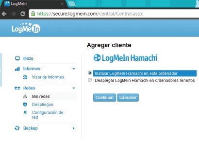 Para utilizar Hamachi, lo primero que debemos hacer es dirigirnos a su sitio oficial para descargar el cliente y crear una cuenta.