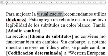 La forma más rápida para seleccionar una palabra completa es haciendo doble clic sobre ella.