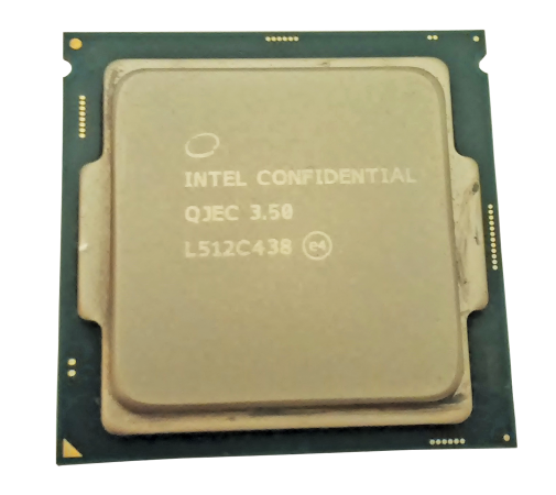 Aquí vemos el chip LGA 1151 que tuvimos oportunidad de evaluar.