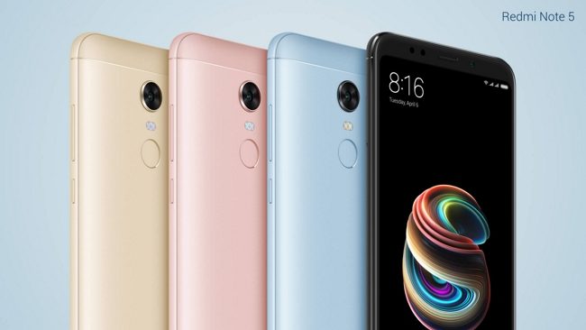 A diferencia de la variante Pro, el modelo regular del Redmi Note 5 cuenta con una única cámara en la cara posterior.