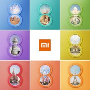 En cada uno de los ocho cuadros aparece la pista respecto a los países a los cuales llegaría el Mi 8.