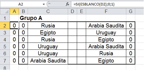 Sigue el Mundial Rusia en Excel! RedUSERS