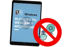 imagen de webcam y micrófono bloqueados