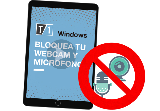 imagen de webcam y micrófono bloqueados