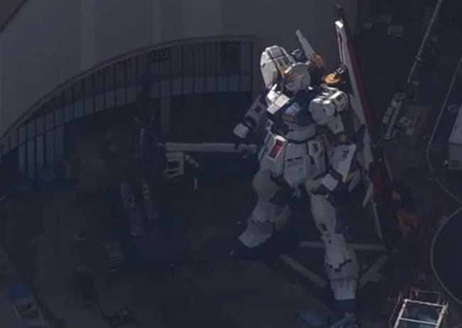 Gundam en construcción.