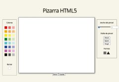pizarra interactiva con HTML5, JavaScript y CSS P
